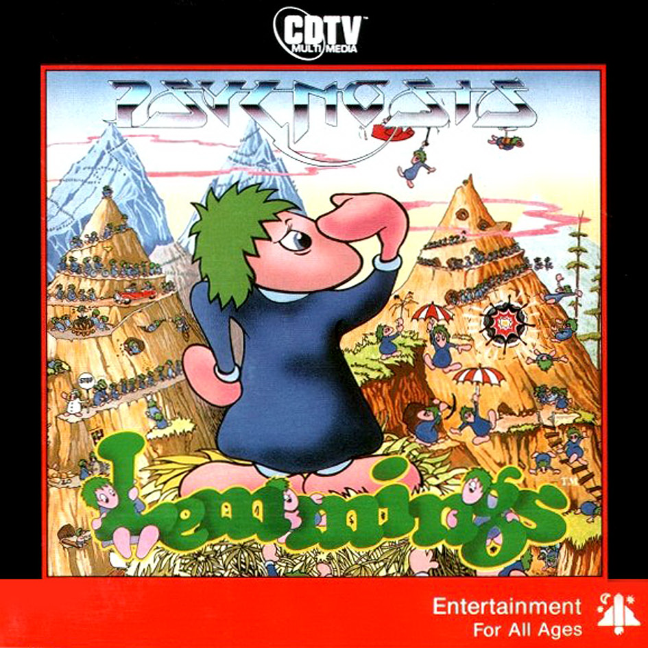 Lemmings box art for Amiga CD32